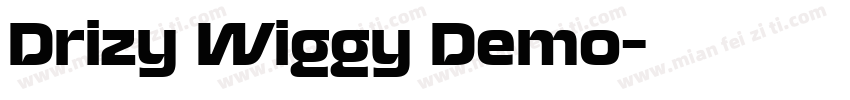Drizy Wiggy Demo字体转换